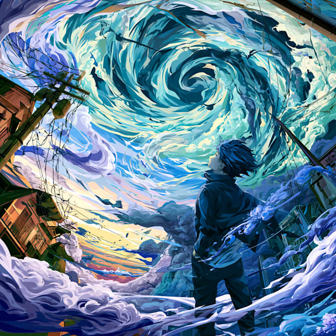 draw beautiful anime illustration