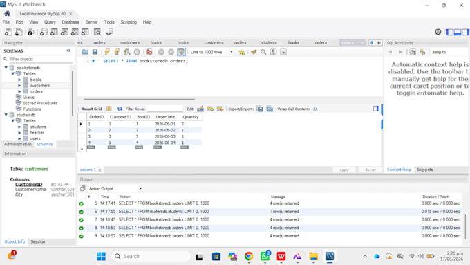 write professional sql queries and design database