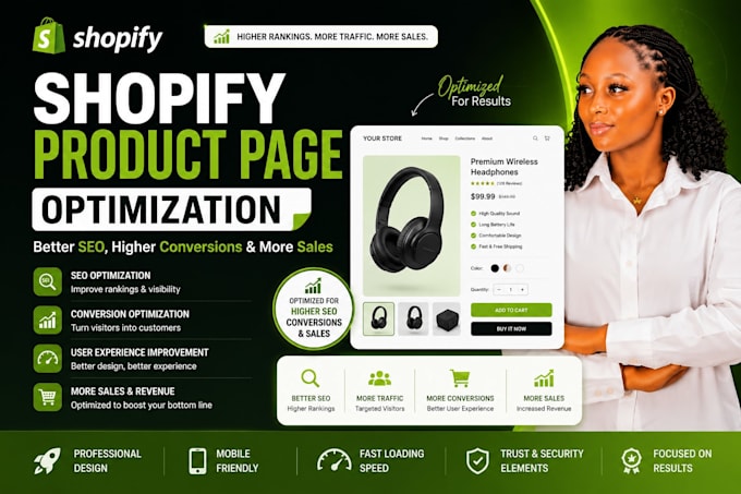 do shopify SEO and optimize product pages for better google conversion and sales