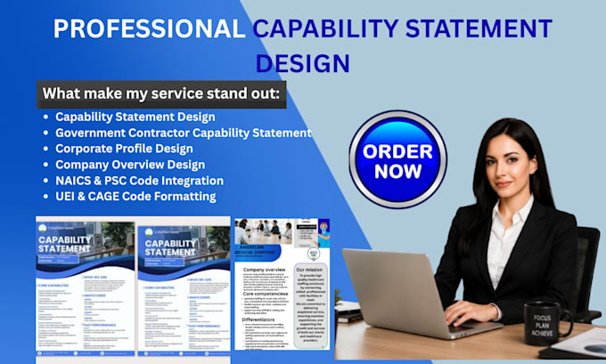 create a win capability statement for government contracts