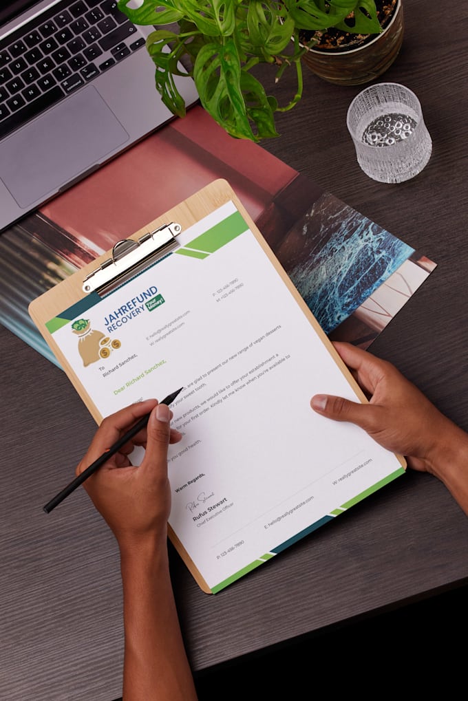 create custom letterhead design in canva with editable ms word file