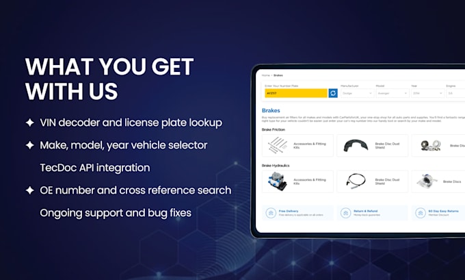 integrate tecdoc api into your car parts website or business platform