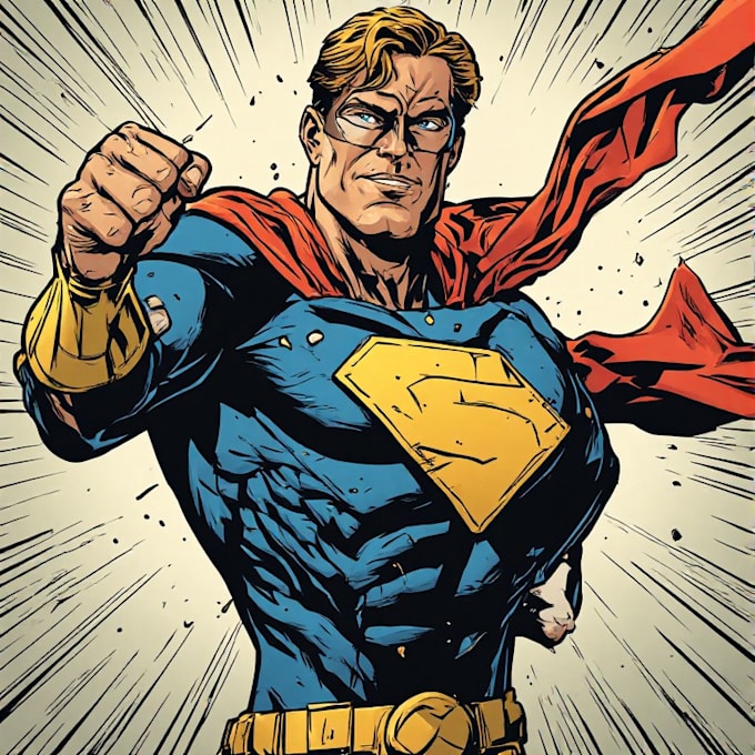 superhero character for comics