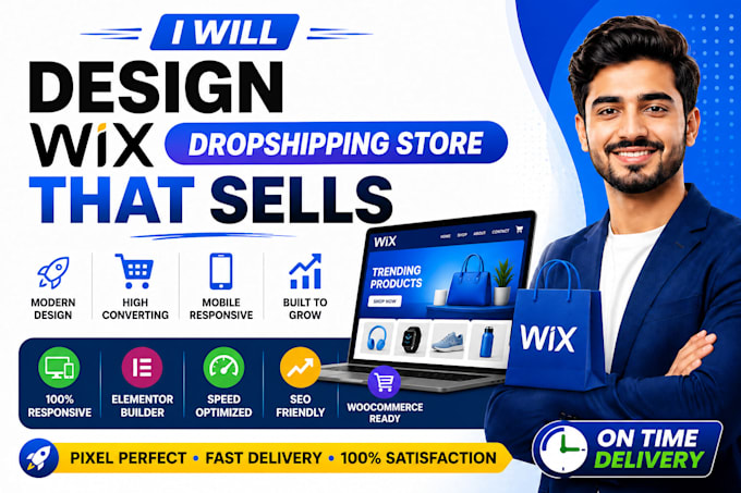 design wix dropshipping store via modalyst spocket zendrop and autods setup