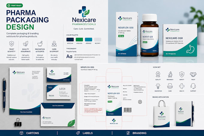 design pharmaceutical carton box packaging