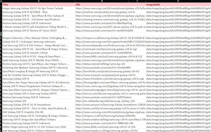 do search result scraping