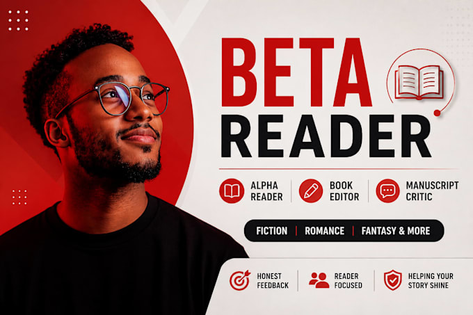 beta read your self help, motivational book and give actionable reader feedback