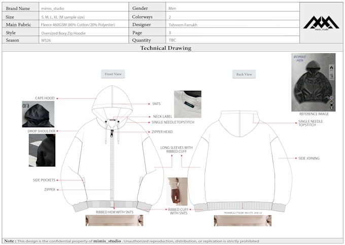 create production ready apparel tech packs and technical flats