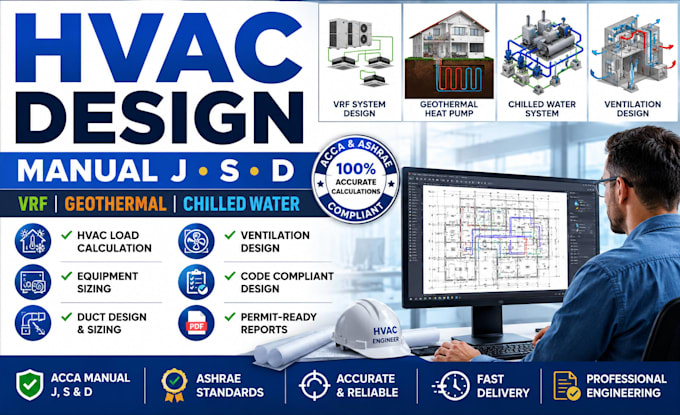 geothermal heat ventilator vrf chilled water design manual jd s load calculation