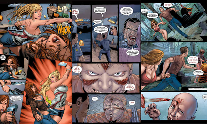 draw comic illustration comic book page graphic novel comic strip comic artist