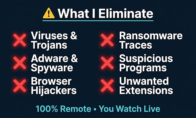 completely clean your infected windows PC from viruses malware and adware