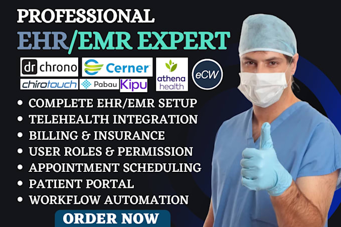 setup drchrono ehr cerner emr eclinicalworks athenaone chirotouch pabau kipu emr