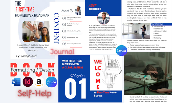do journal design, kdp paperback journal workbook canva formatting, lead magnet