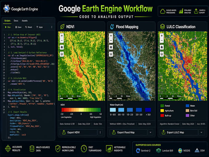 perform satellite image analysis and remote sensing