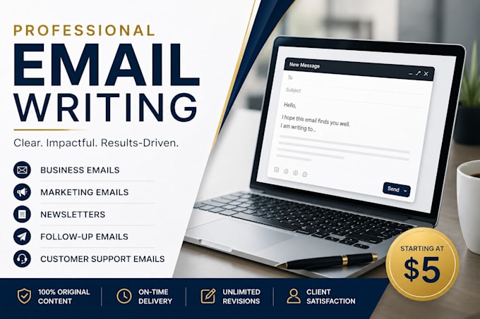 write professional email copy for your business