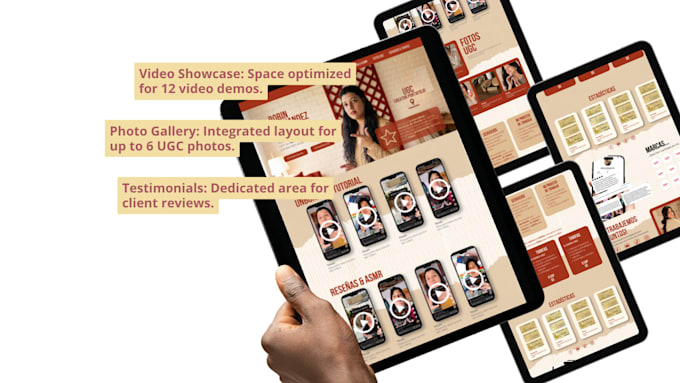 design a stylish ugc portfolio for you