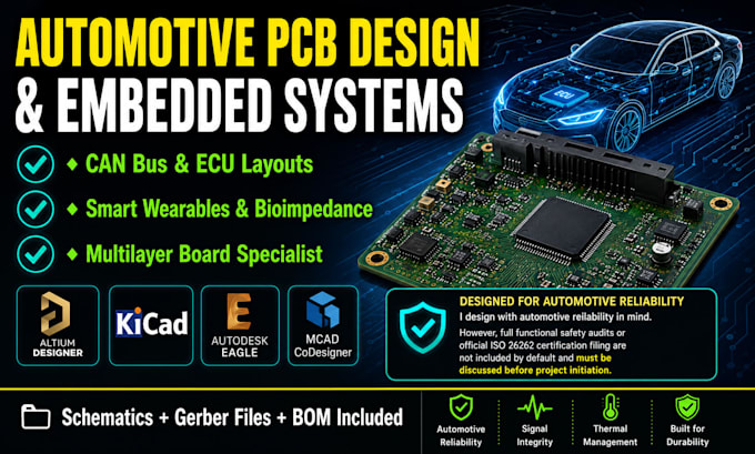 automotive pcb engineering, rf circuit, pcb board design and circuit schematic