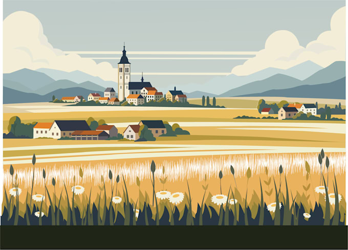 do vector art social media design