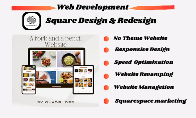 design or redesign a modern squarespace website that converts