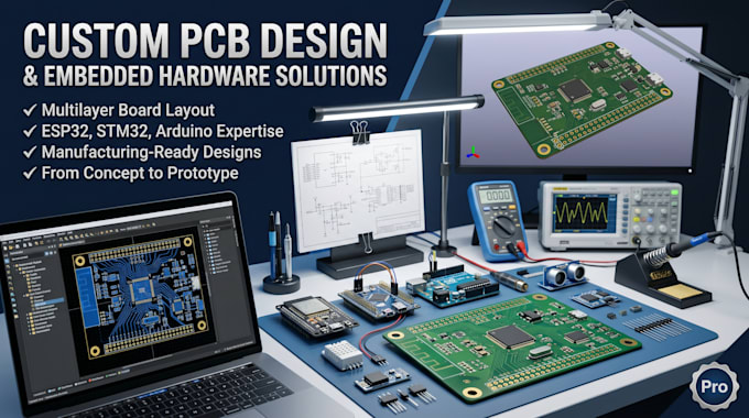 design custom pcb and embedded hardware solutions