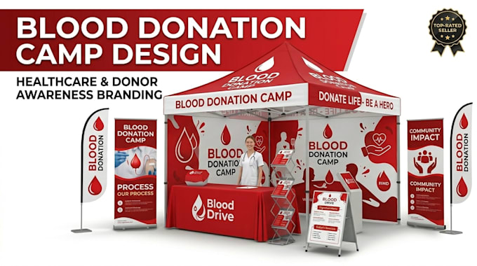 create custom tent and standee designs