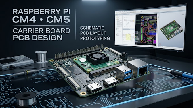 design raspberry pi cm4 cm5 compute module carrier board and schematic