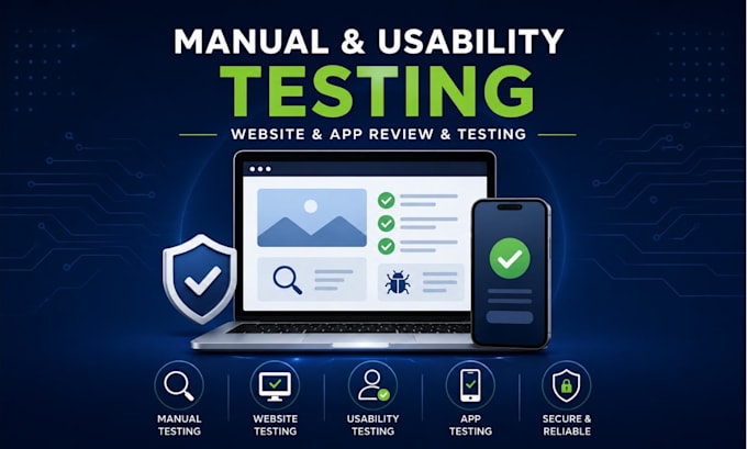 do manual testing, website testing and usability testing review