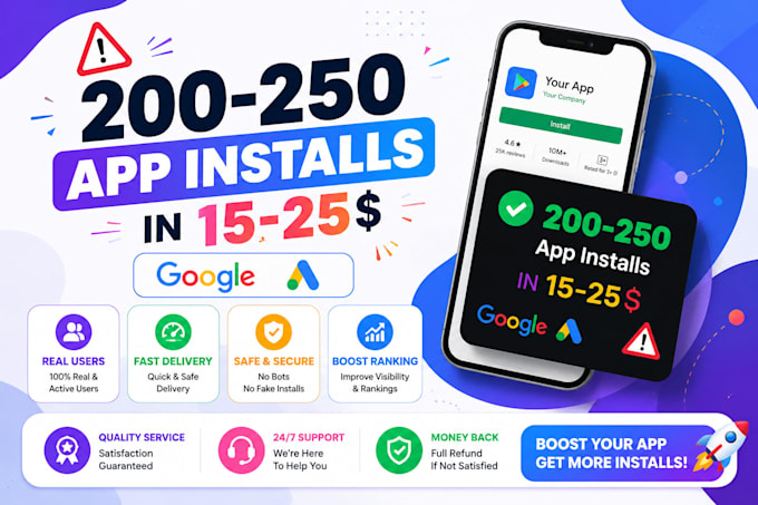 do android mobile app promotion, game promotion, app install