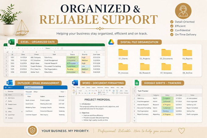 be your reliable virtual assistant for administrative support