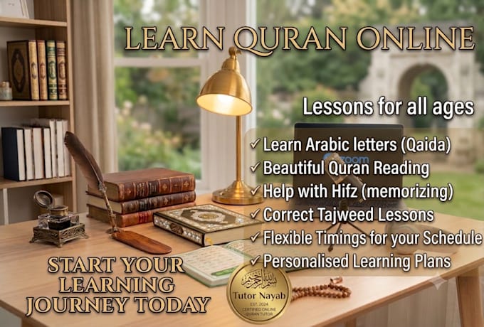 be your oline quran teacher, qura