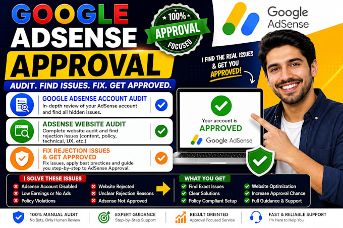 fix google adsense approval issues and adsense rejection