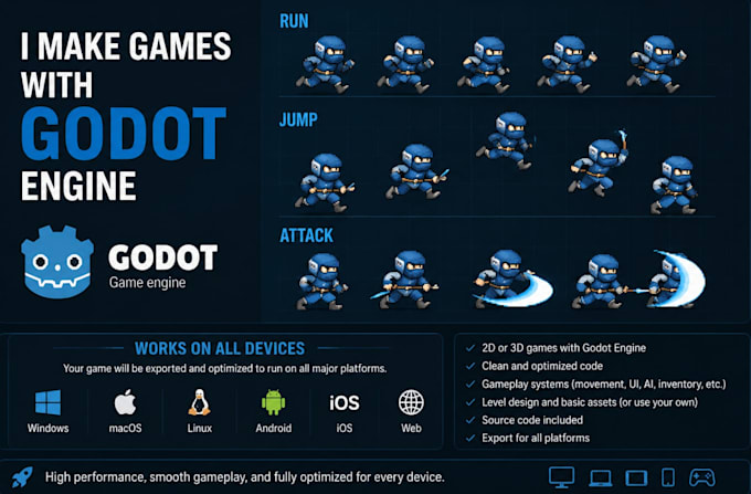 create an advanced game with godot for your game project