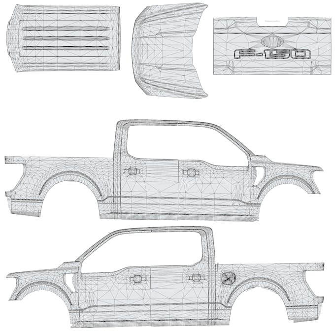 create custom 3d car uv templates
