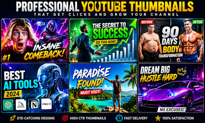 create amazing youtube thumbnails