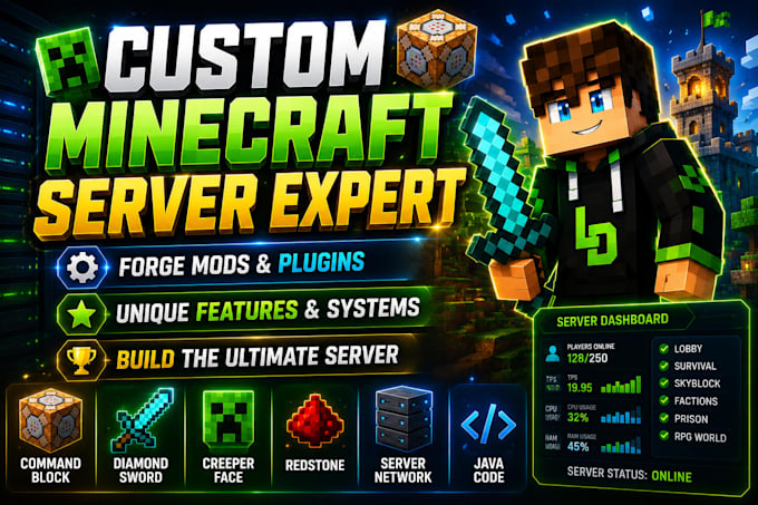 forge your minecraft server with custom mods and plugins
