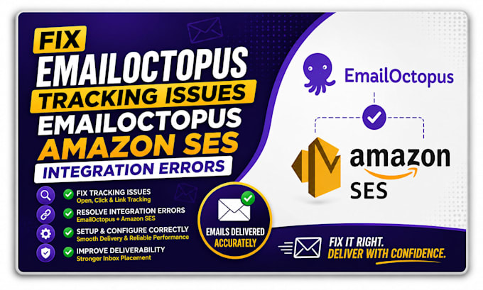 fix emailoctopus tracking issues emailoctopus amazon ses integration error