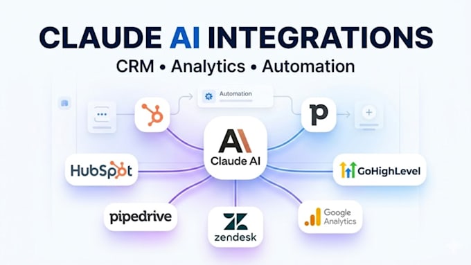 integrate claude with hubspot, pipedrive, zendesk, google analytics gohighlevel