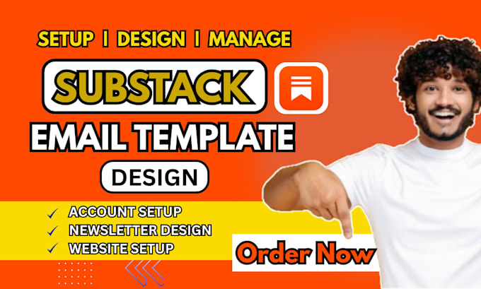 setup substack account design substack newsletter template grow substack account