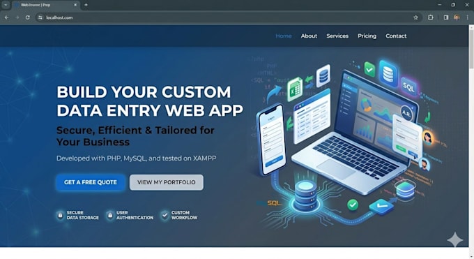 create a PHP mysql web form for efficient data input and storage