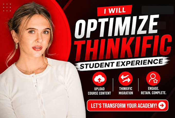 optimize thinkific student experience, upload course content thinkific migration