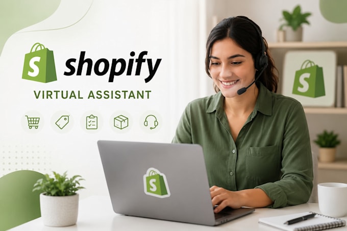 be your shopify virtual assistant and shopify store manager