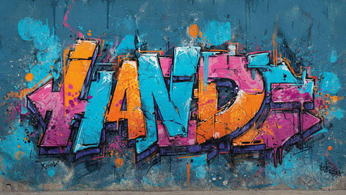 create graffiti pop art designs and murals