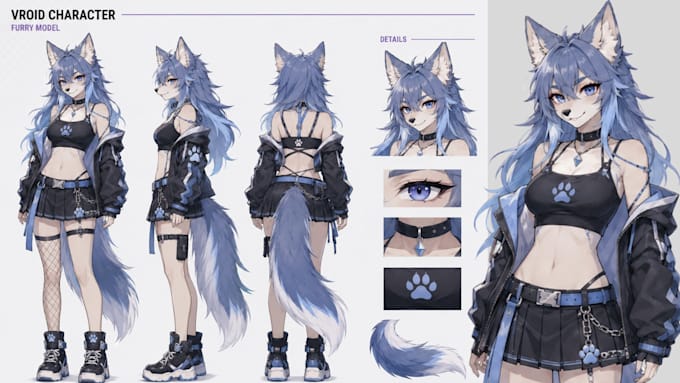 create 3d character models for vtuber, anime, 3d rigging, vroid or vrchat