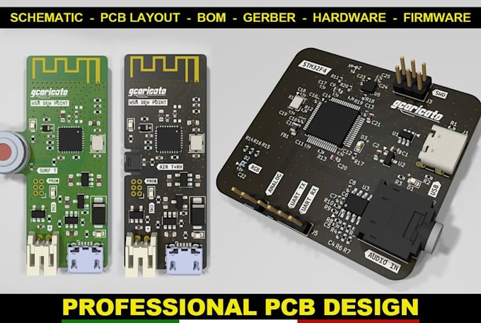 design professional altium pcb layout and schematic for stm32 hardware