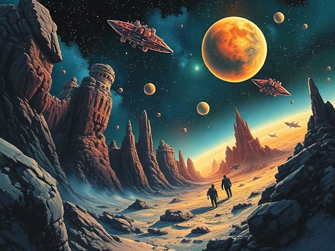 sci fi illustration and sci fi art