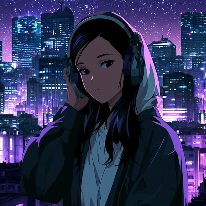 design an anime album cover