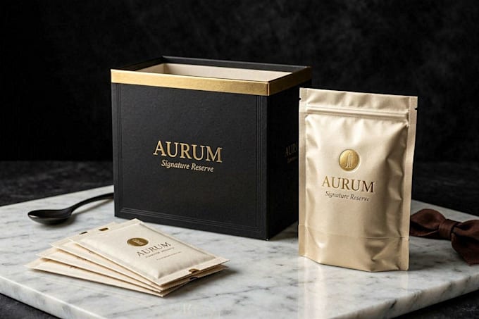 create modern product packaging design with dieline