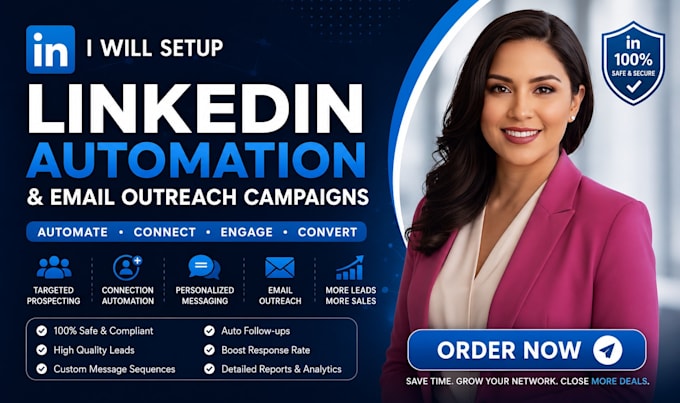 setup linkedin outreach automation using n8n and make
