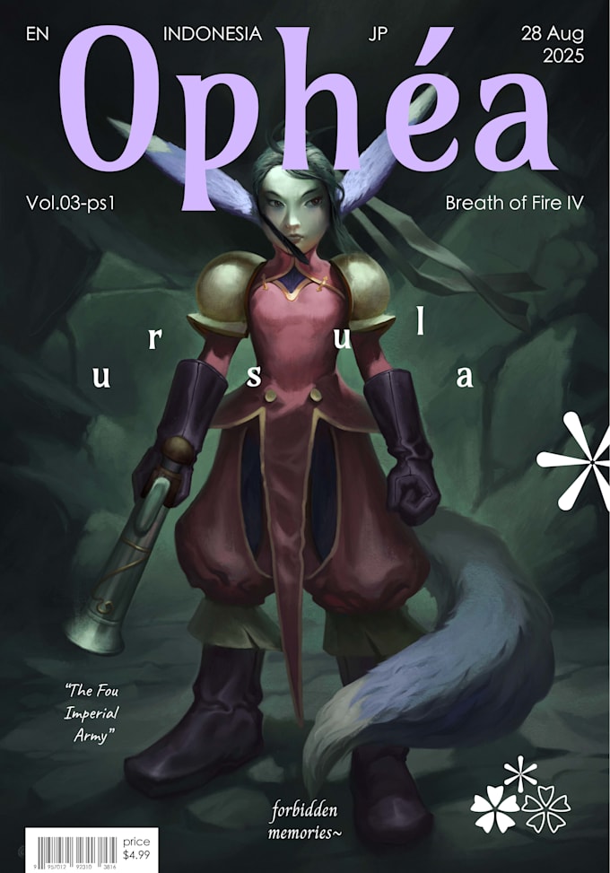 draw a magazine cover art