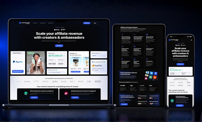 do saas landing page design in framer or react for startups